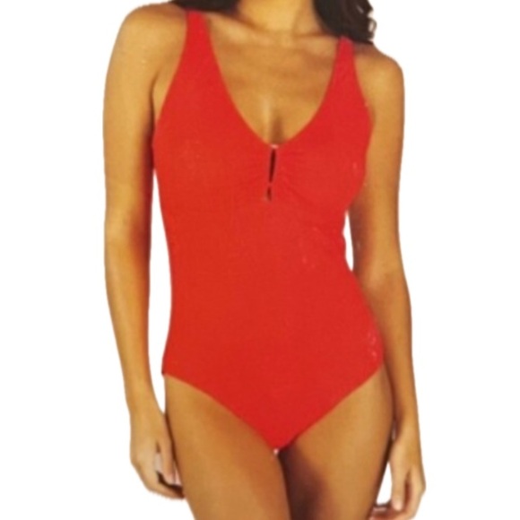 Red One Piece Swimsuit - Picture 1 of 7